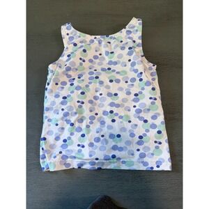 blue white cropped EVERLAST tank top shirt size medium